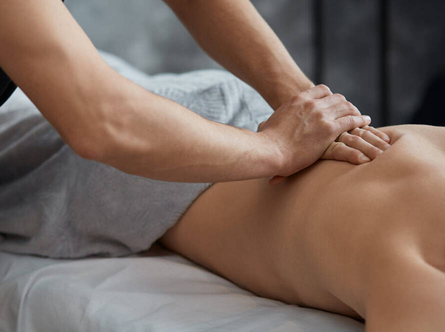 Registered massage therapy treatment at Rowan & Peridot Collective in Lethbridge