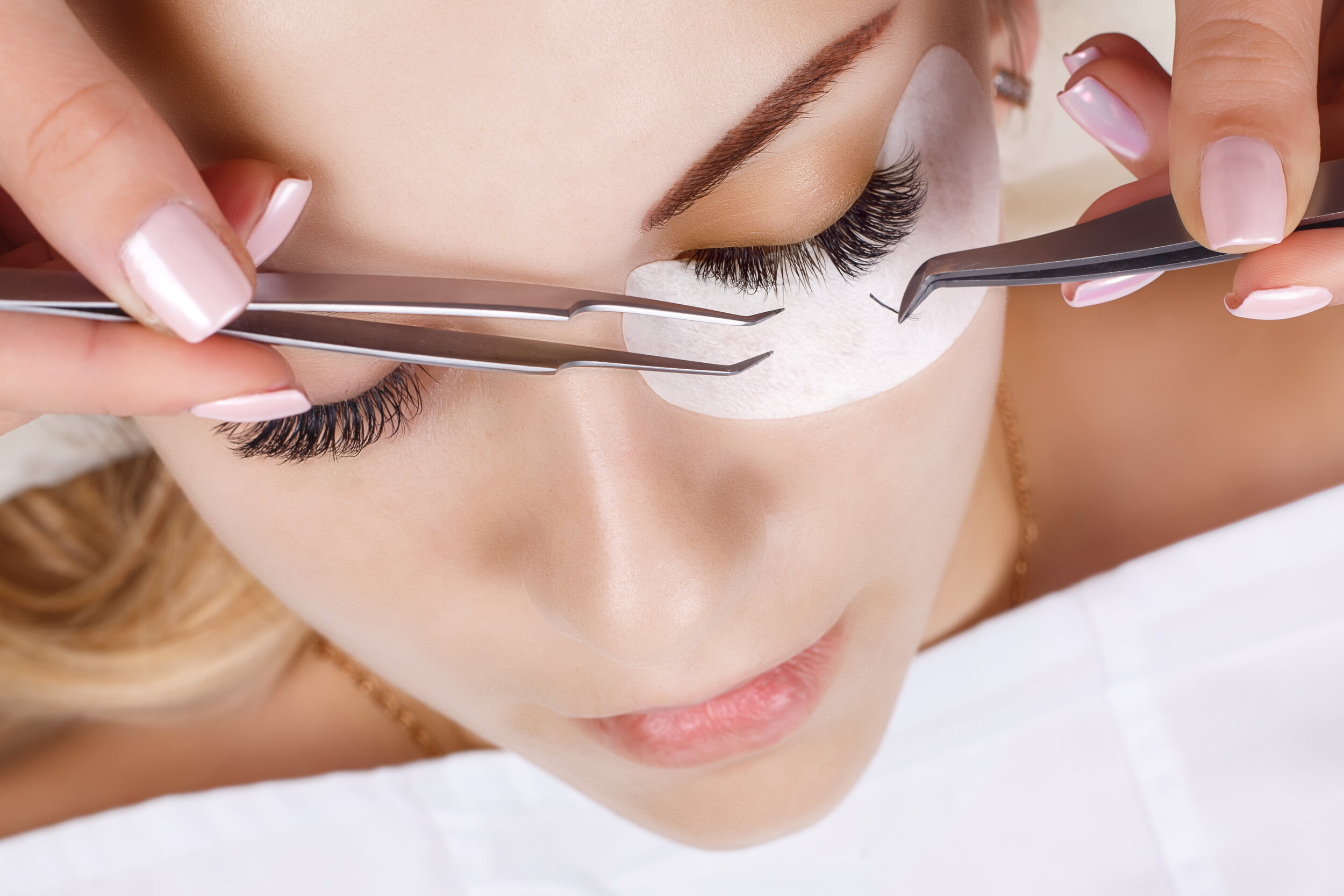 Natural finished lash and brow results showing soft polished enhancement