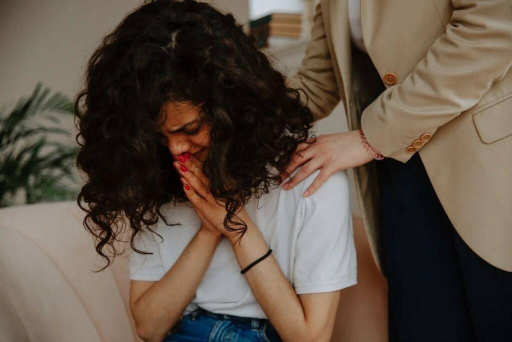 Grief counselling session providing compassionate emotional support