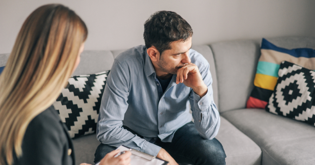 Individual counselling session in a calm, private space in Lethbridge