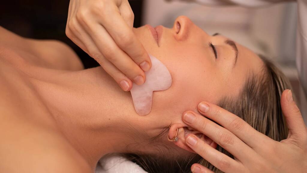 prestige facial gua sha lymphatic drainage at our Lethbridge location