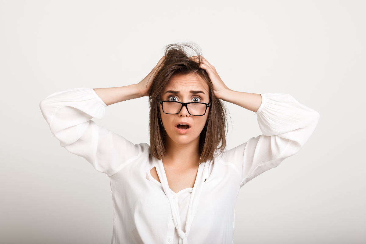 Feeling burned out at work with signs of mental and physical exhaustion