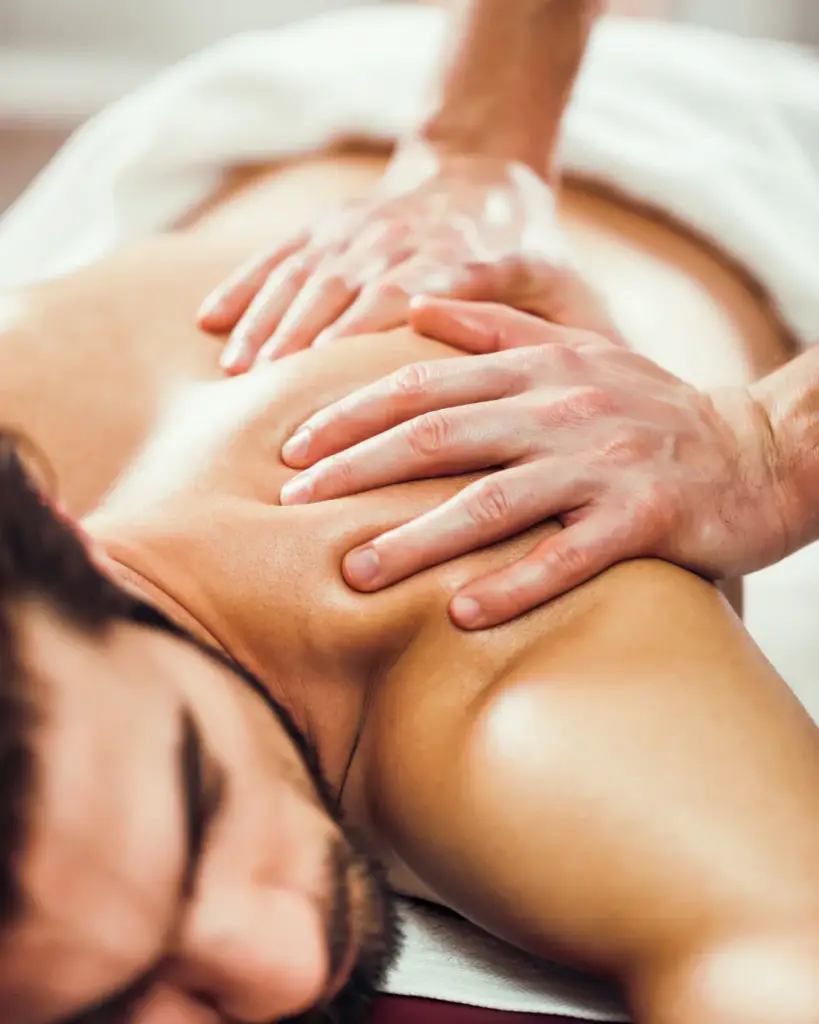 Relaxing spa massage treatment at Rowan & Peridot Collective in Lethbridge