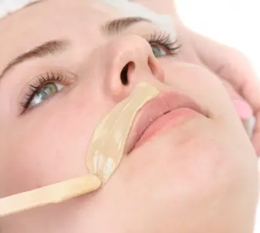 Upper lip, eyebrow, and chin waxing combo for a polished look