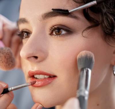 Detailed full glam makeup look created by a professional makeup artist in Lethbridge