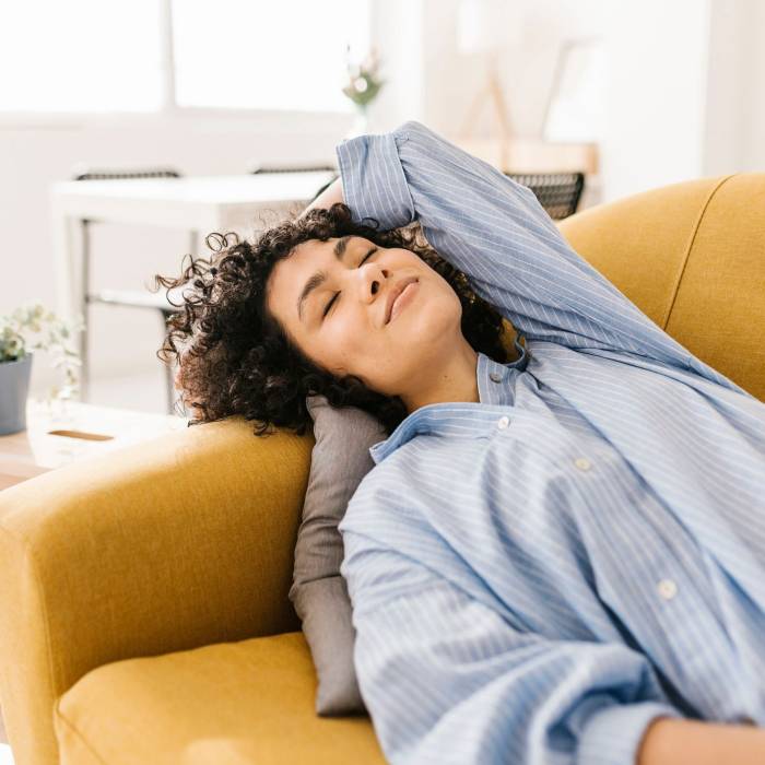 Quiet wellness space designed for relaxation and recovery from everyday stress