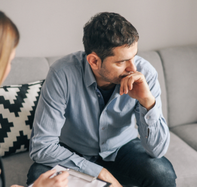 Individual counselling session in a calm, private space in Lethbridge