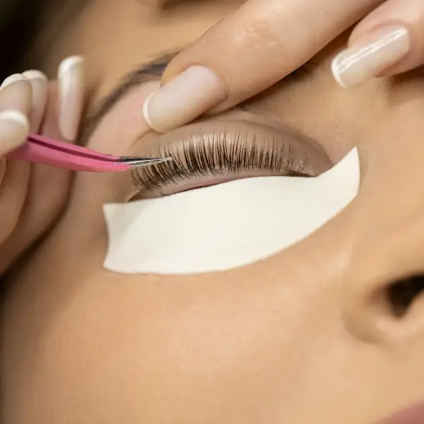 Fluffy, structured brows after long-term brow styling at Rowan & Peridot Collective.