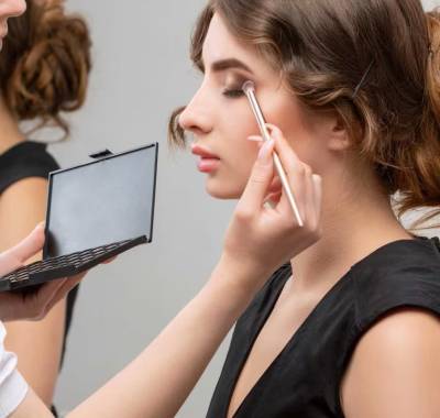 Prom makeup look created by a professional makeup artist in Lethbridge