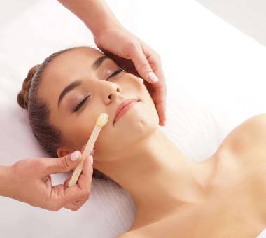 Upper lip waxing treatment for a clean, smooth appearance